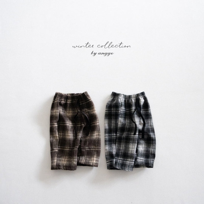 Anggo - Korean Children Fashion - #designkidswear - Chex Pants - 5