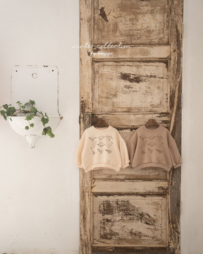 Anggo - Korean Children Fashion - #fashionkids - Winter Dino Sweatshirt