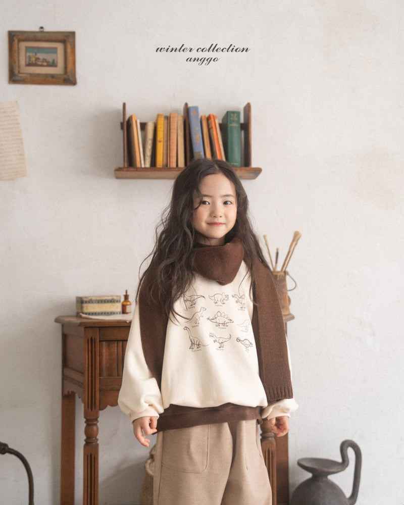 Anggo - Korean Children Fashion - #littlefashionista - Winter Dino Sweatshirt - 6