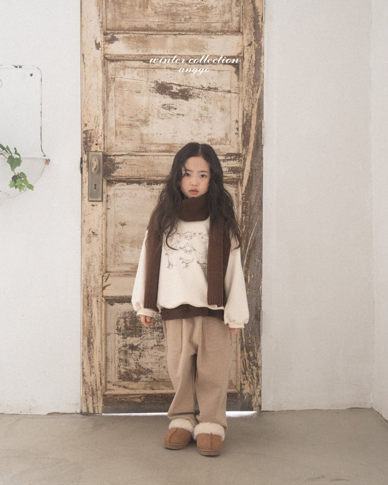 Anggo - Korean Children Fashion - #prettylittlegirls - Winter Dino Sweatshirt - 9