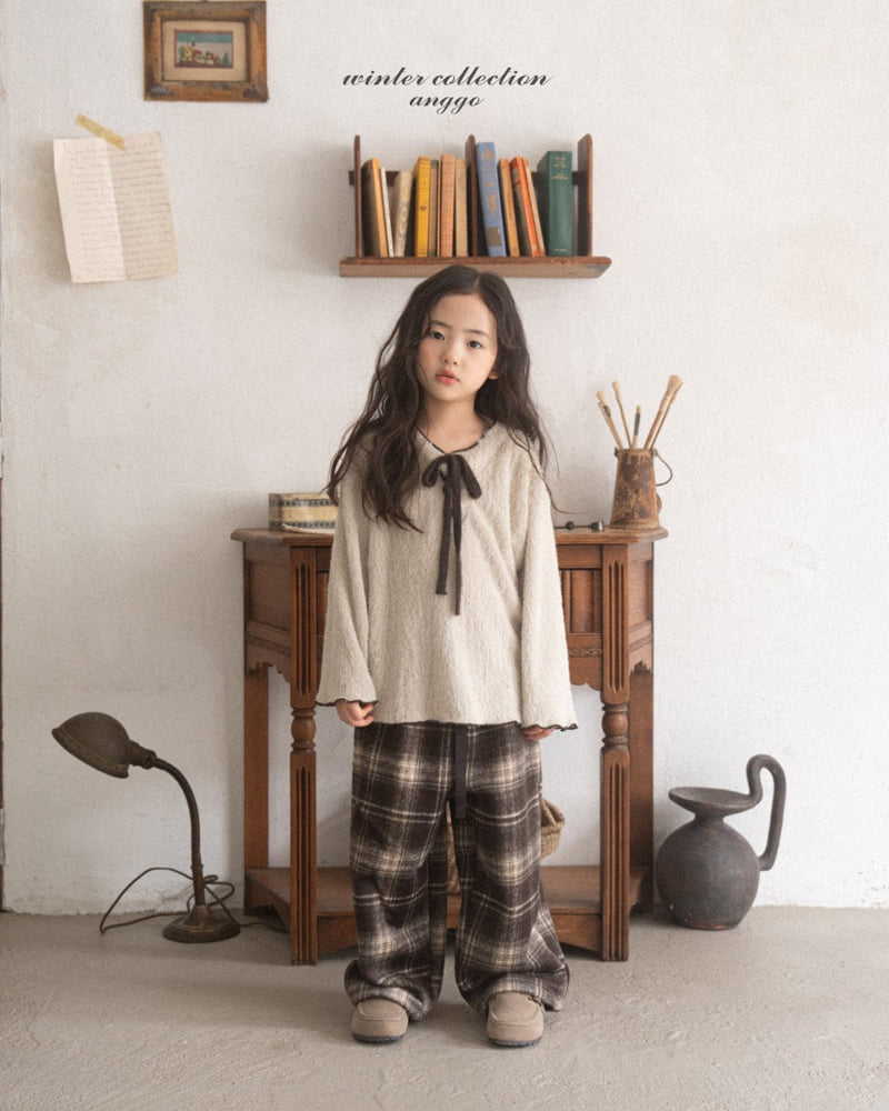 Anggo - Korean Children Fashion - #prettylittlegirls - Latte Tee - 8