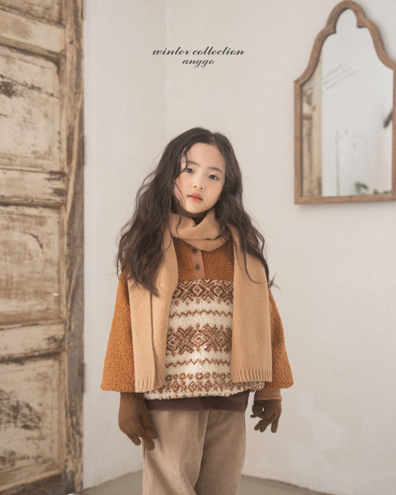 Anggo - Korean Children Fashion - #stylishchildhood - Angco Knit Scarf - 9