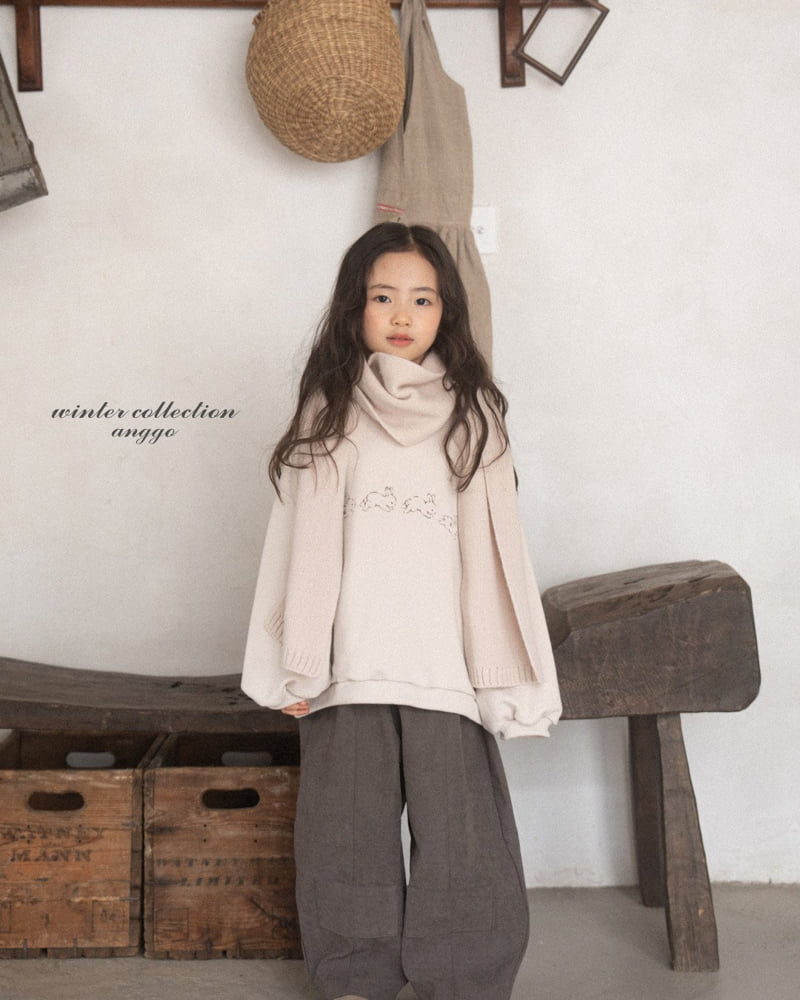 Anggo - Korean Children Fashion - #toddlerclothing - Bunny Sweatshirt - 6