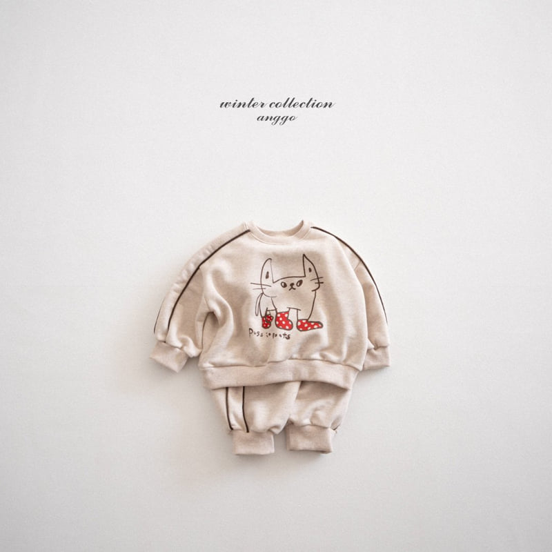 Anggo - Korean Children Fashion - #todddlerfashion - Line Sweatshirt - 4