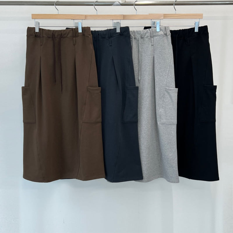 Another Avenue - Korean Women Fashion - #momslook - Two-Belt Pocket Skirt