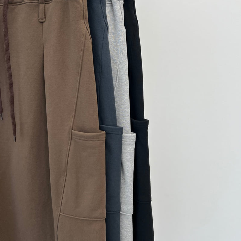 Another Avenue - Korean Women Fashion - #momslook - Two-Belt Pocket Skirt - 2