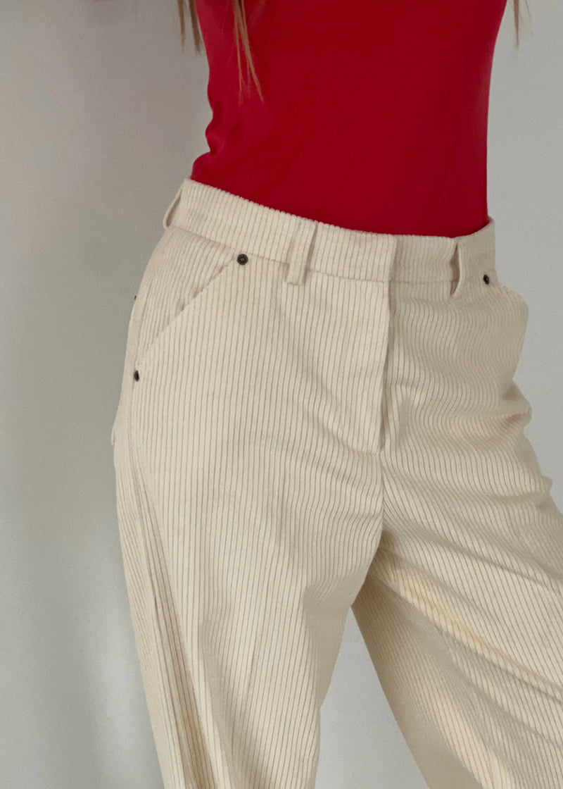 Another Avenue - Korean Women Fashion - #momslook - Corduroy Slacks - 12