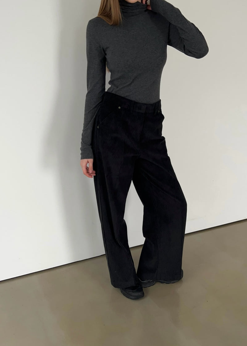 Another Avenue - Korean Women Fashion - #restrostyle - Corduroy Slacks - 5