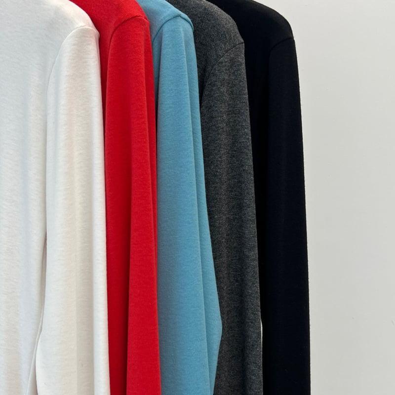 Another Avenue - Korean Women Fashion - #restrostyle - Raw-Edge Turtleneck Tee - 2