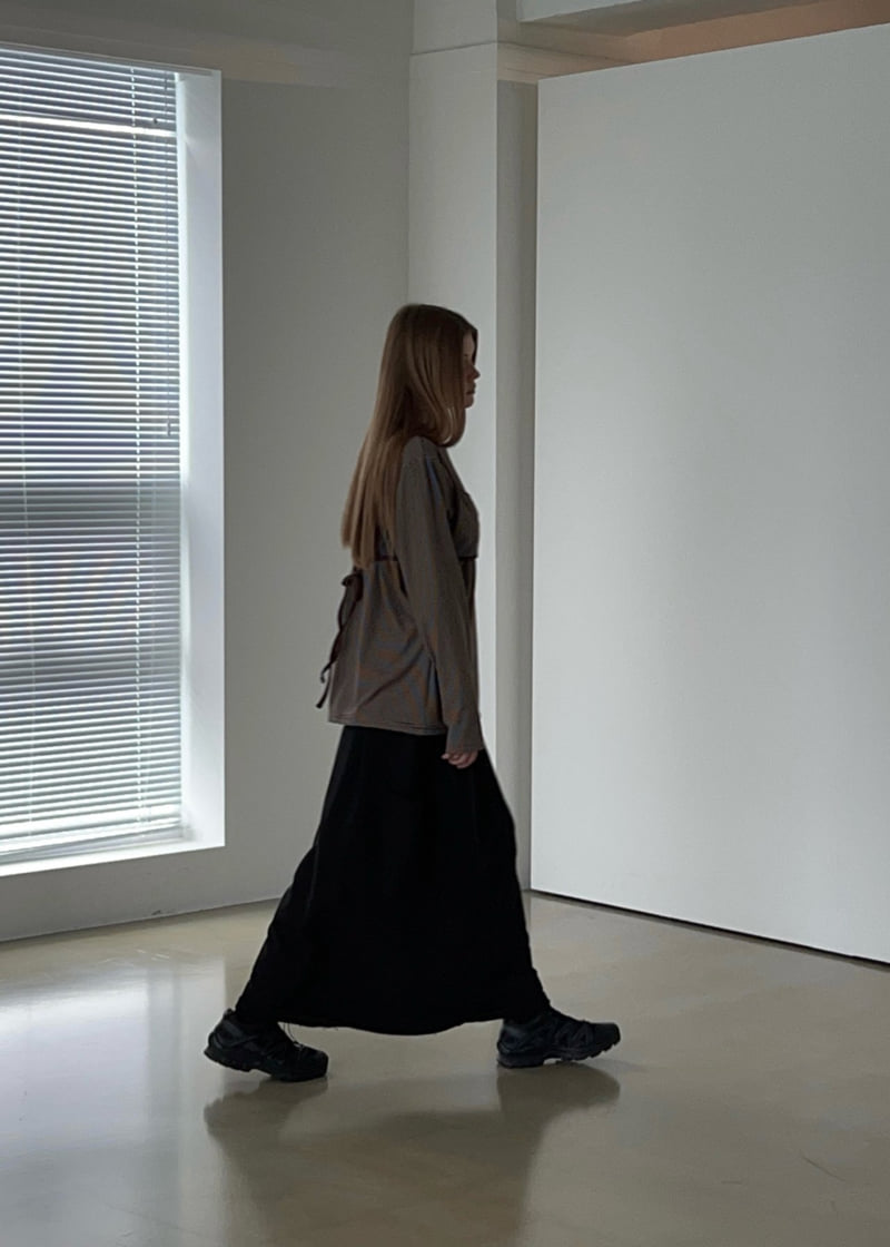 Another Avenue - Korean Women Fashion - #romanticstyle - Two-Belt Pocket Skirt - 9