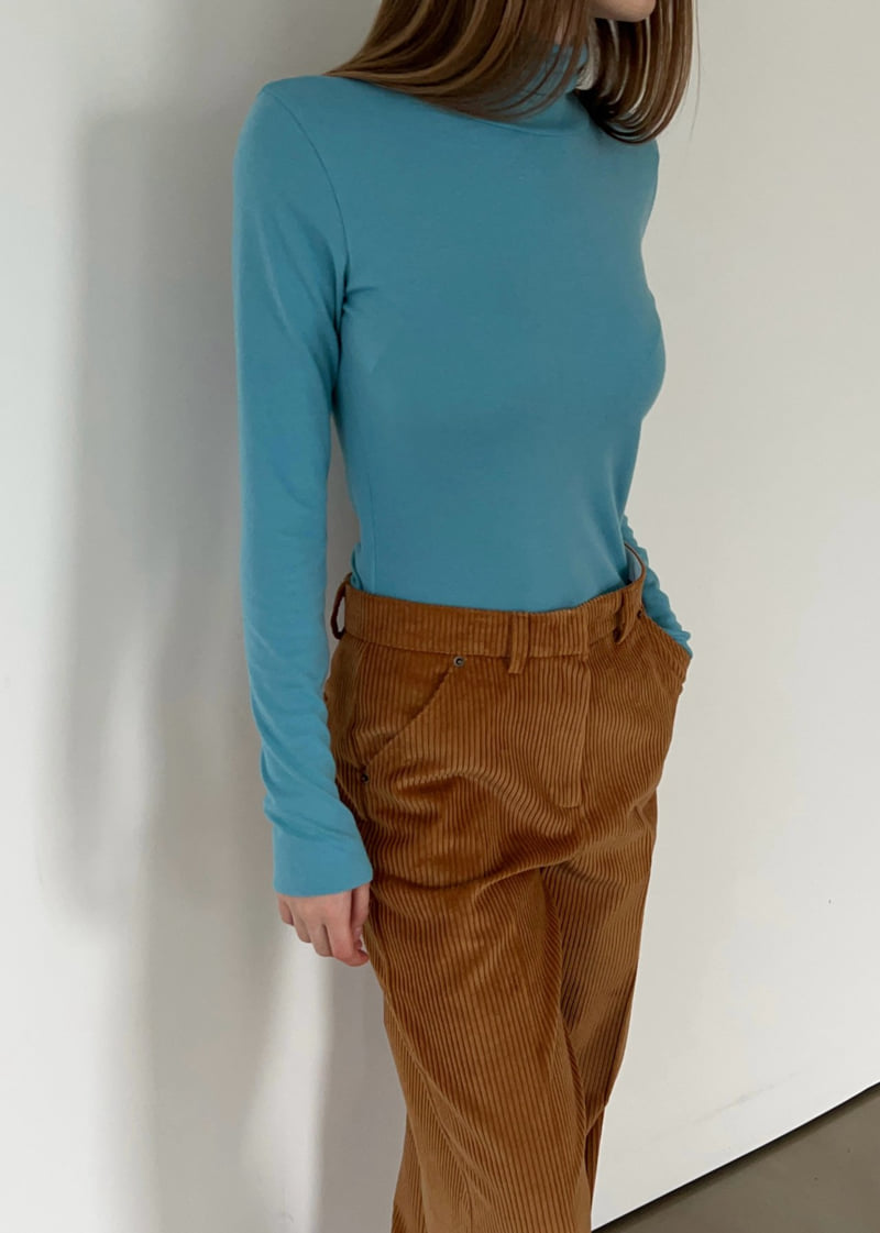 Another Avenue - Korean Women Fashion - #thelittlethings - Raw-Edge Turtleneck Tee - 6