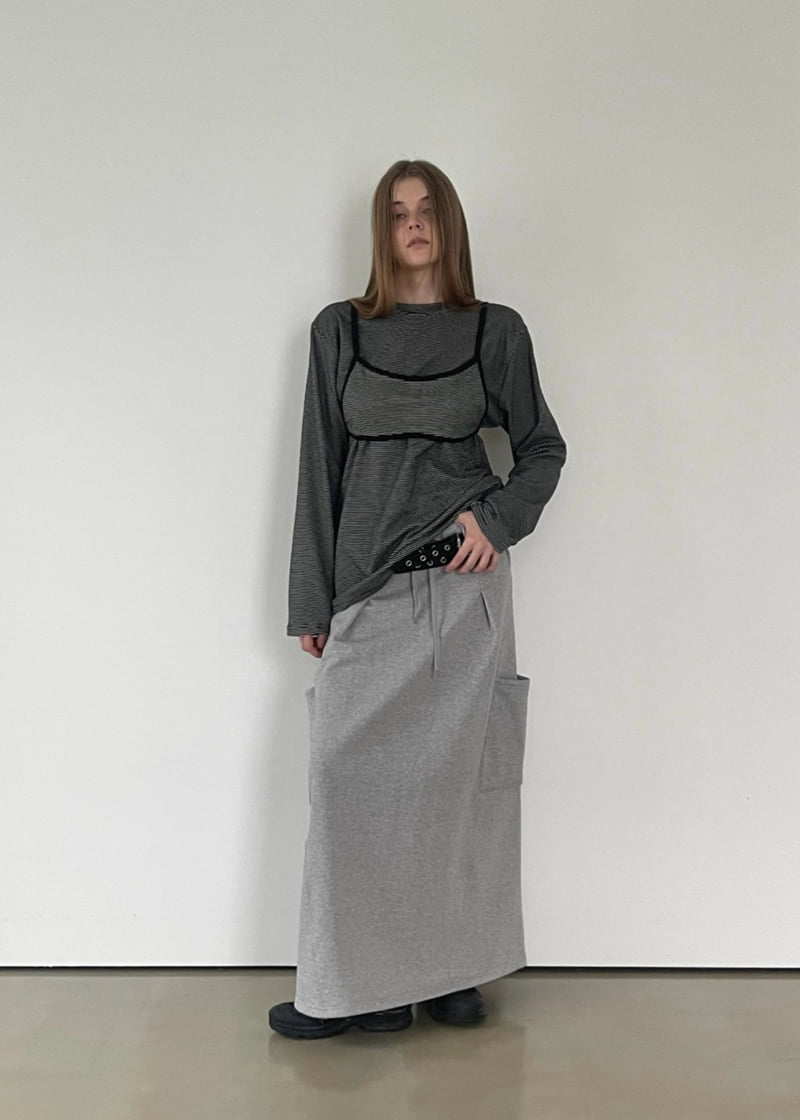 Another Avenue - Korean Women Fashion - #momslook - Two-Belt Pocket Skirt - 4