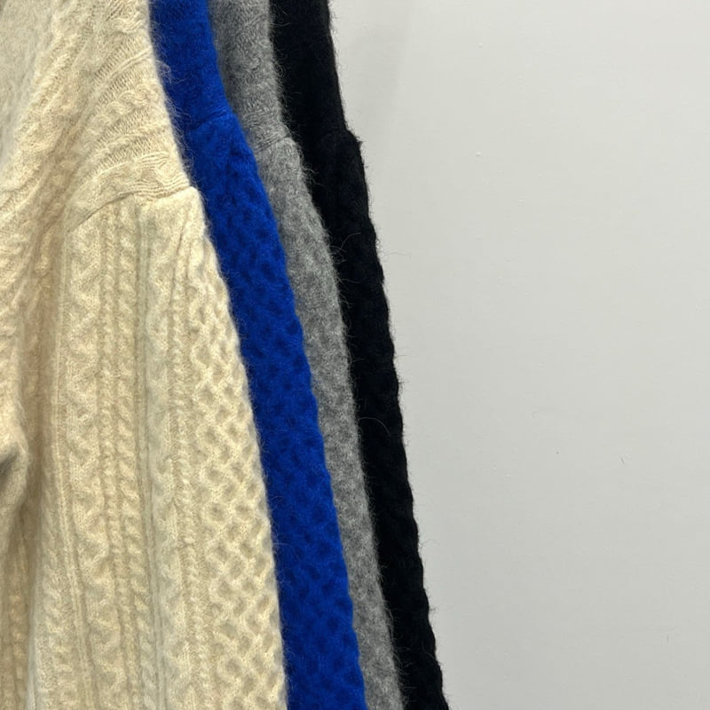 Another Avenue - Korean Women Fashion - #womensfashion - Alpaca Vintage Cardigan - 2