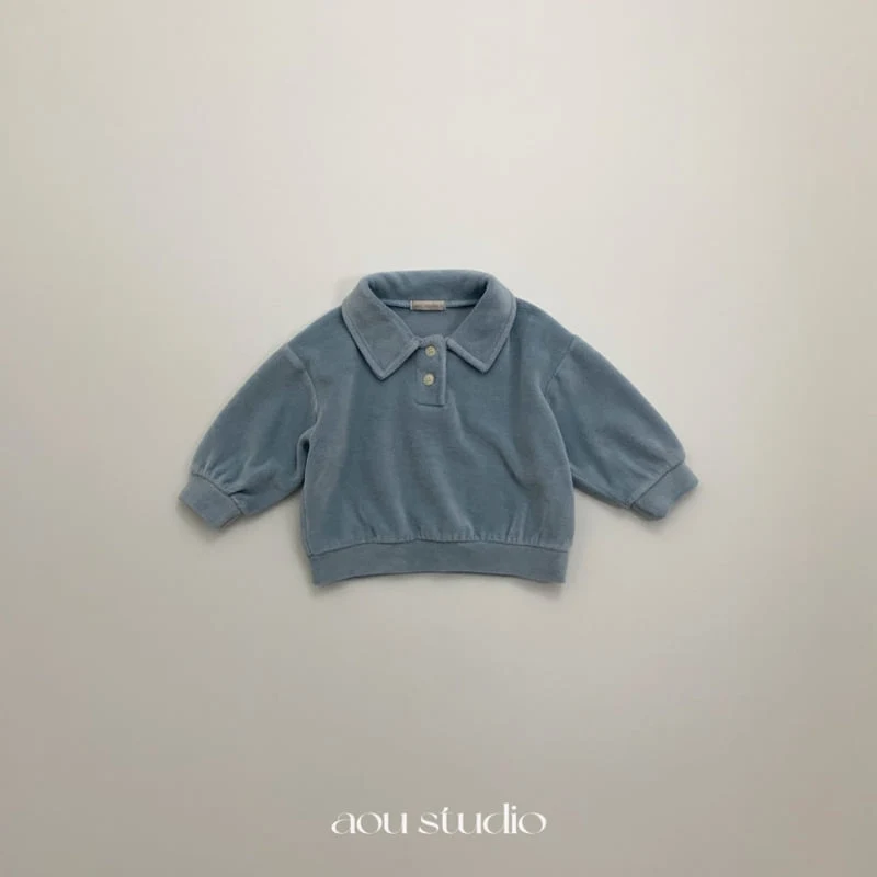Aou Studio - Korean Baby Fashion - #babyboutique - Velo Collar Sweatshirt - 2