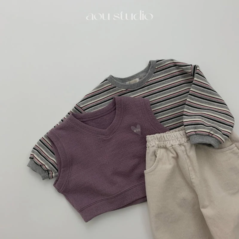 Aou Studio - Korean Baby Fashion - #babyboutique - Kuru Striped Tee - 9