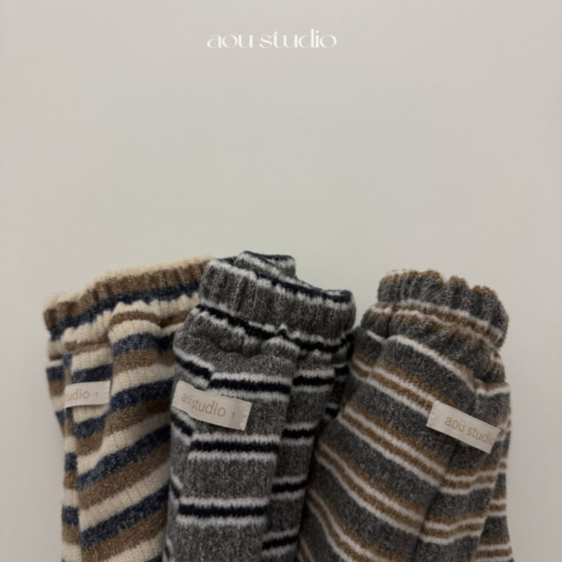 Aou Studio - Korean Baby Fashion - #babyclothing - Cookie Striped Jogger Pants - 10