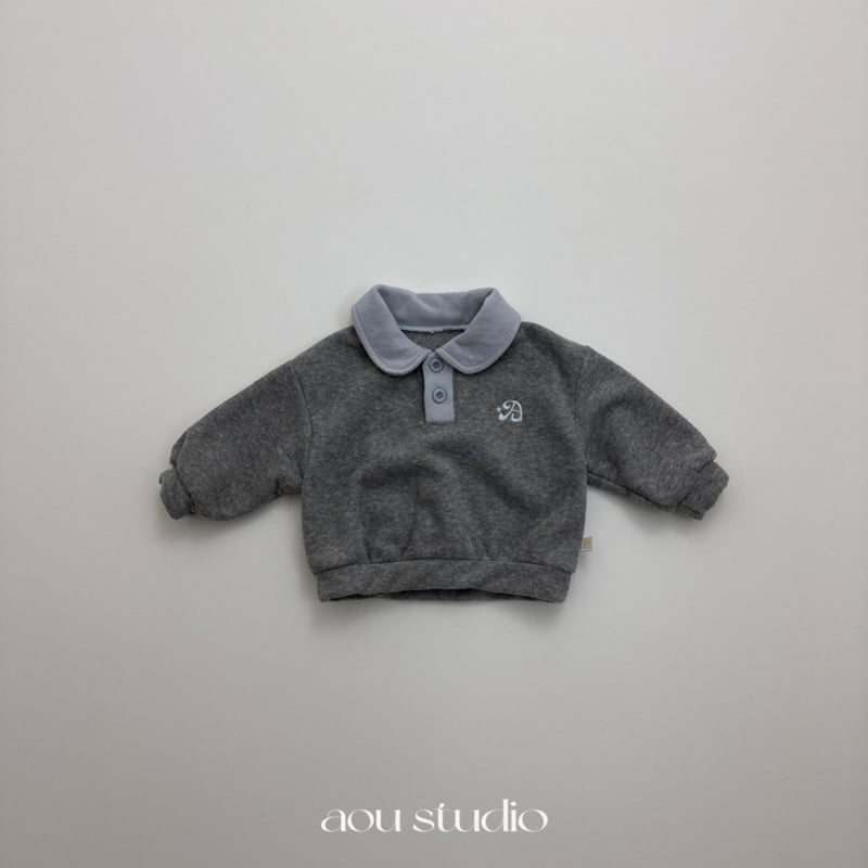 Aou Studio - Korean Baby Fashion - #babyfashion - Kawa Collar Sweatshirt