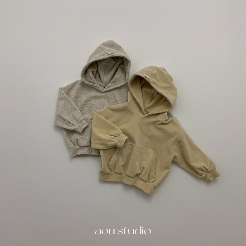 Aou Studio - Korean Baby Fashion - #babyfever - Cream Hoodie - 11