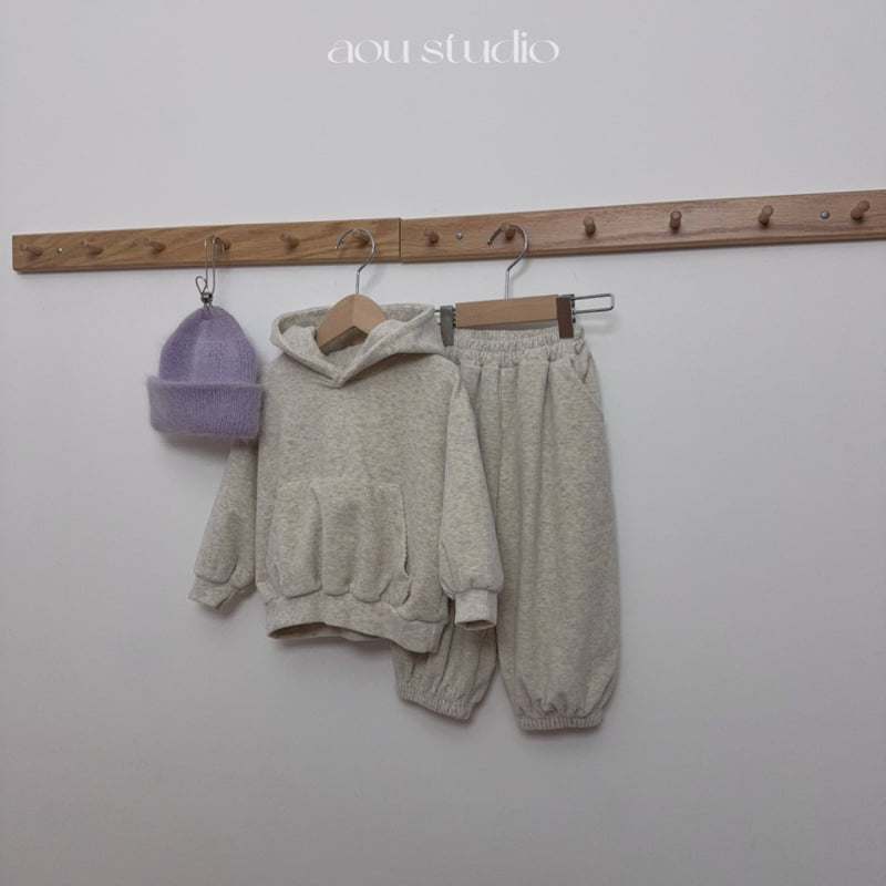 Aou Studio - Korean Baby Fashion - #babyfever - Cream Jogger Pants - 10