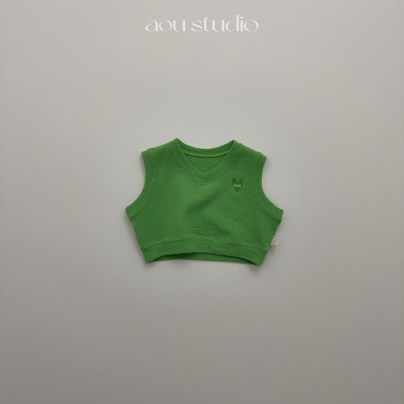Aou Studio - Korean Baby Fashion - #babygirlfashion - Granny Vest - 2