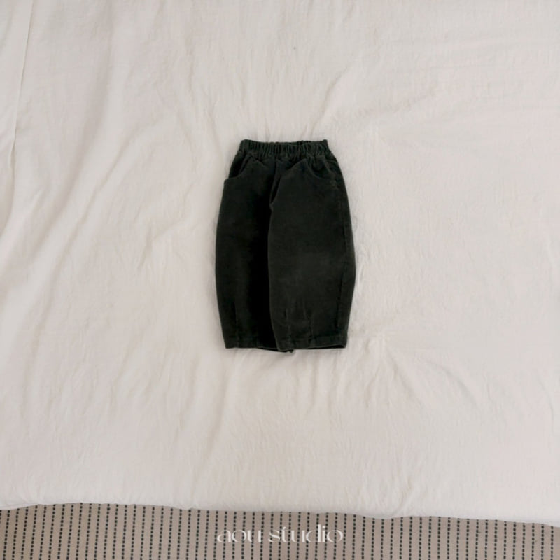 Aou Studio - Korean Baby Fashion - #babylifestyle - Curved Pants - 2