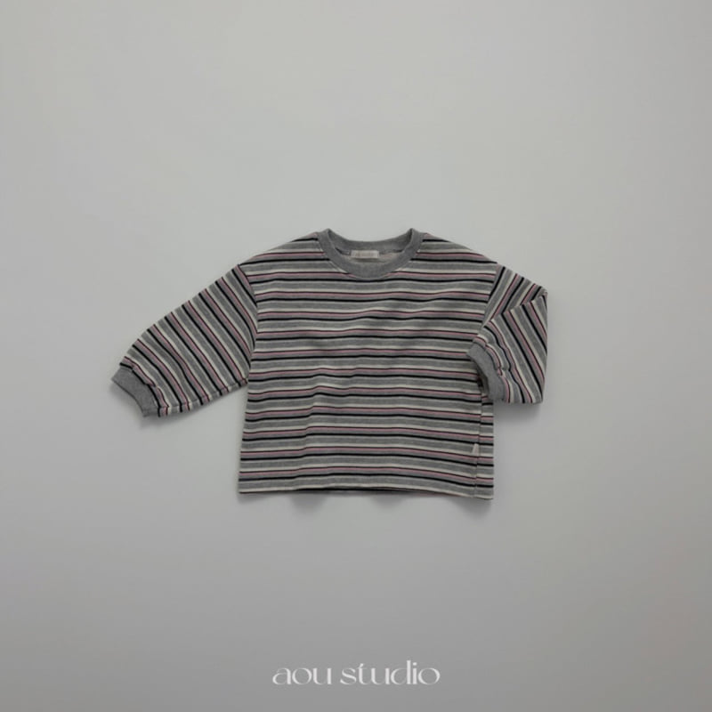Aou Studio - Korean Baby Fashion - #babyoninstagram - Kuru Striped Tee