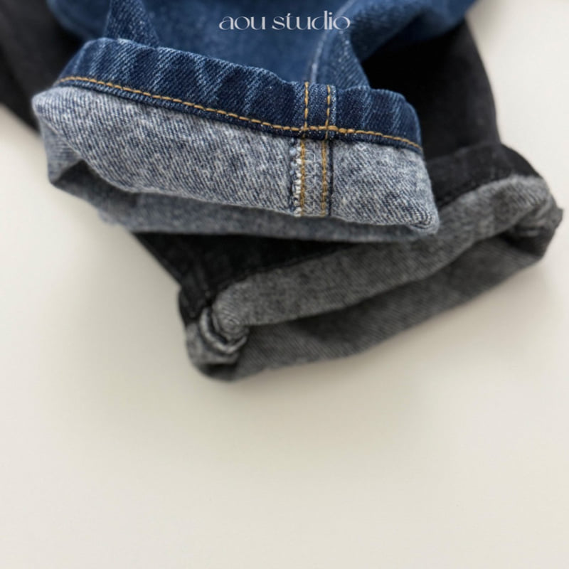 Aou Studio - Korean Baby Fashion - #babyoninstagram - NewJeans Denim Pants - 2