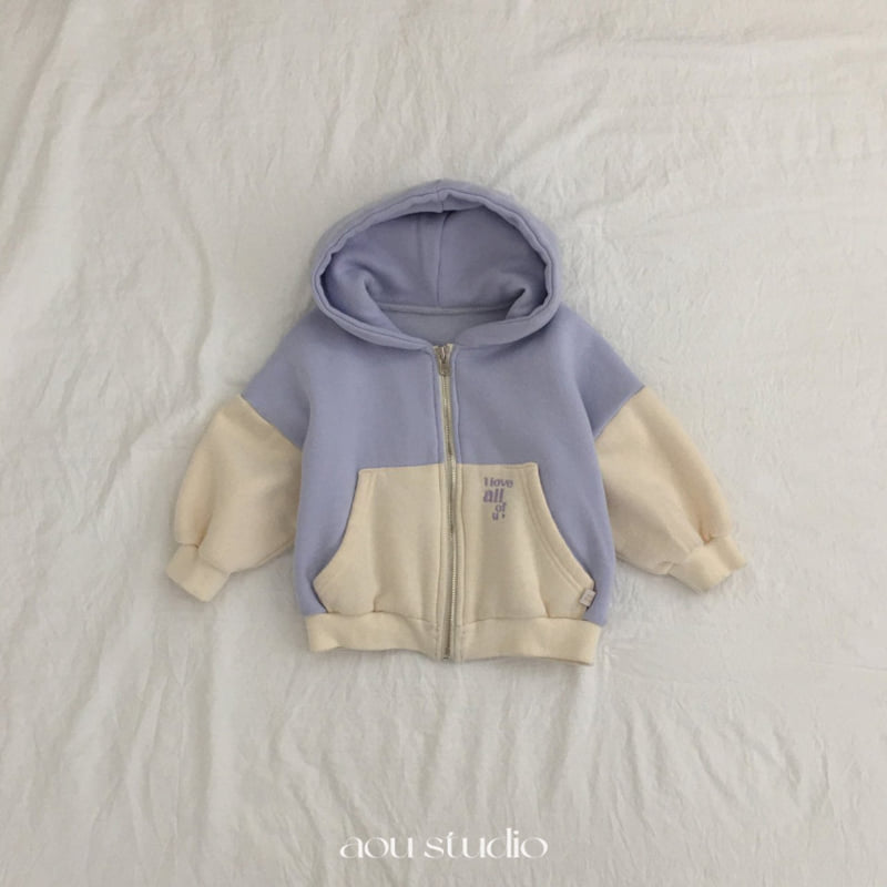 Aou Studio - Korean Baby Fashion - #babyootd - Melo Brushed Hoodie Zip-Up