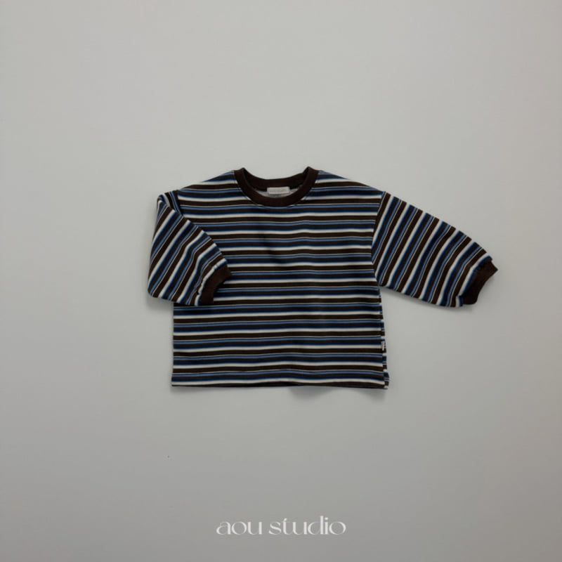 Aou Studio - Korean Baby Fashion - #babyootd - Kuru Striped Tee - 2