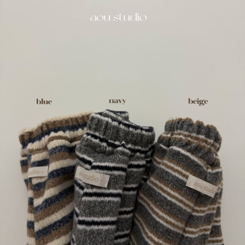 Aou Studio - Korean Baby Fashion - #babyootd - Cookie Striped Jogger Pants
