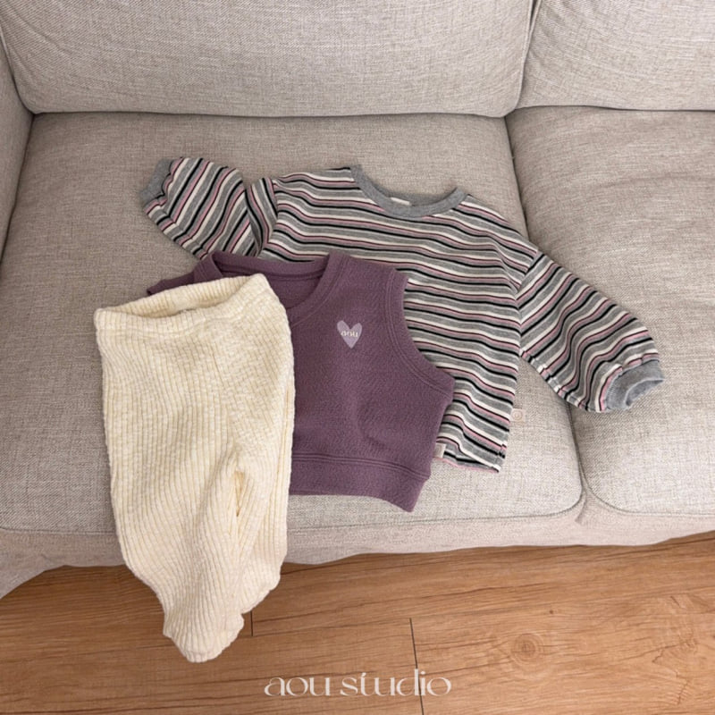 Aou Studio - Korean Baby Fashion - #babyootd - Granny Vest - 5