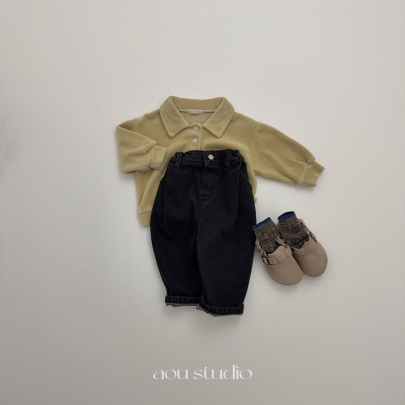 Aou Studio - Korean Baby Fashion - #babyootd - NewJeans Denim Pants - 3