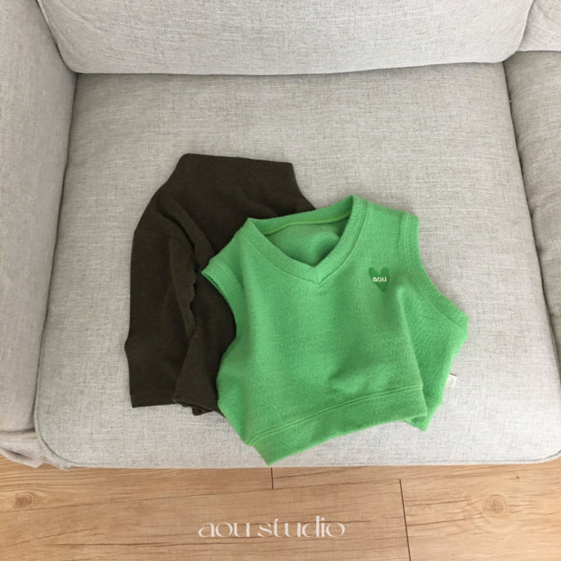 Aou Studio - Korean Baby Fashion - #babyoutfit - Granny Vest - 7