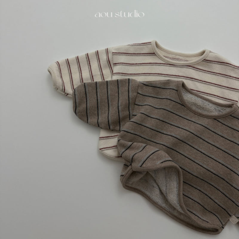 Aou Studio - Korean Baby Fashion - #babyoutfit - Latte Tee - 3