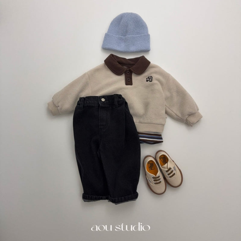 Aou Studio - Korean Baby Fashion - #babywear - Kawa Collar Sweatshirt - 9