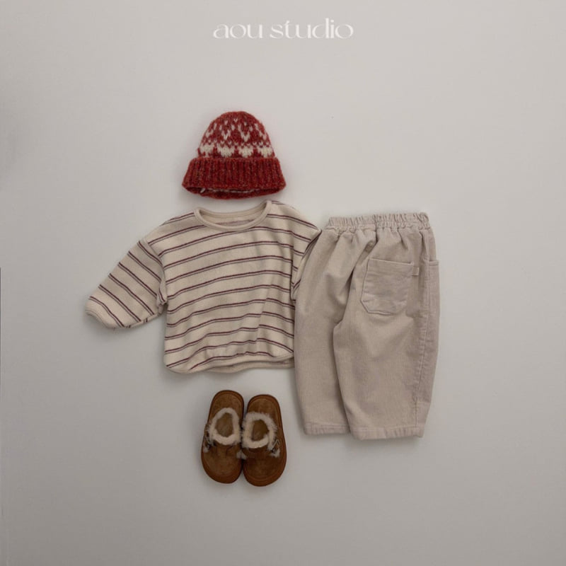Aou Studio - Korean Baby Fashion - #babywear - Curved Pants - 7