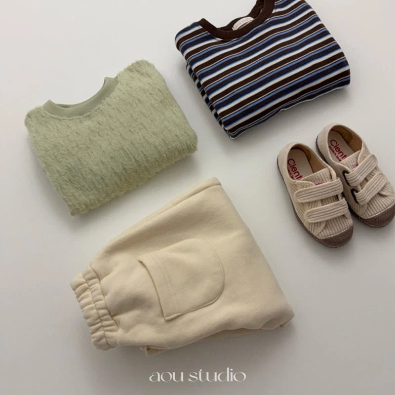 Aou Studio - Korean Baby Fashion - #onlinebabyboutique - Kuru Striped Tee - 6