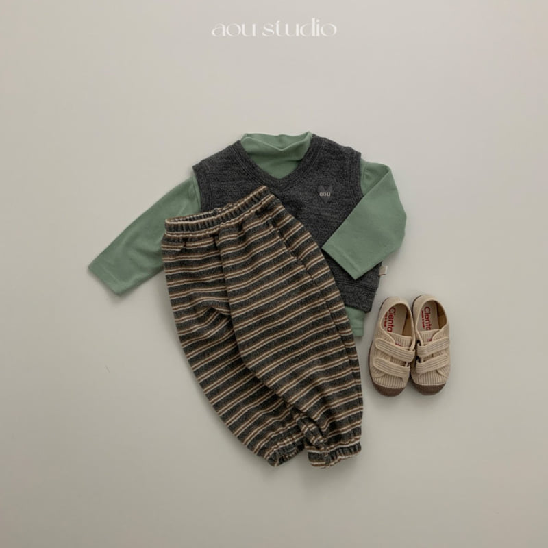 Aou Studio - Korean Baby Fashion - #onlinebabyboutique - Granny Vest - 9
