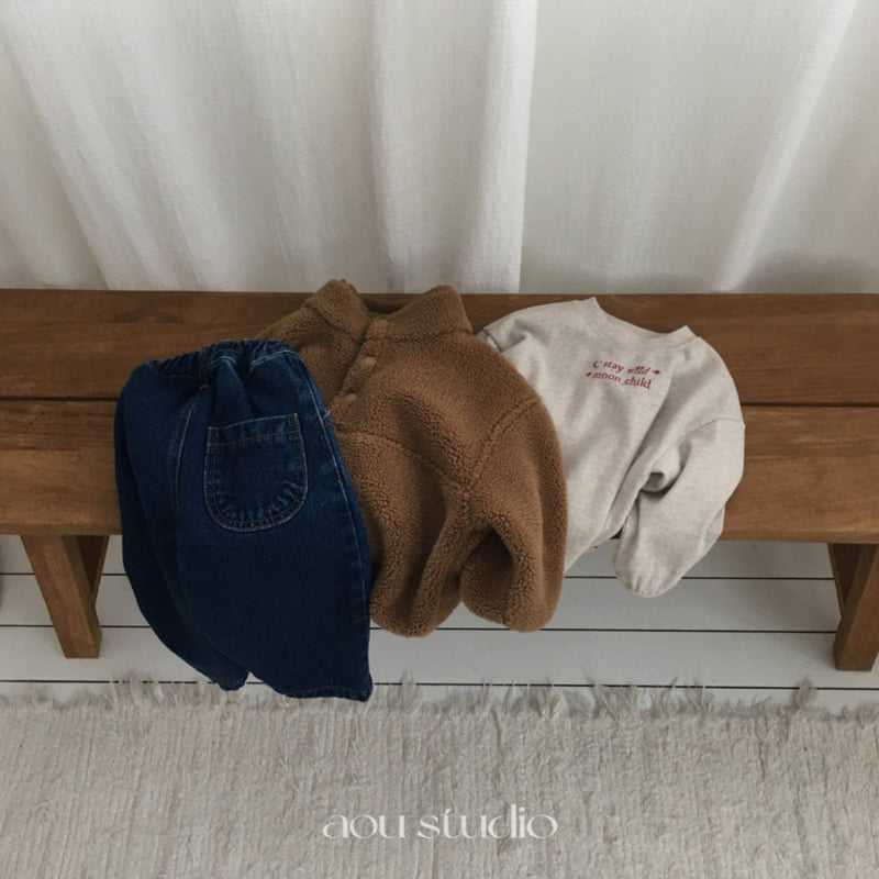 Aou Studio - Korean Baby Fashion - #onlinebabyshop - NewJeans Denim Pants - 8