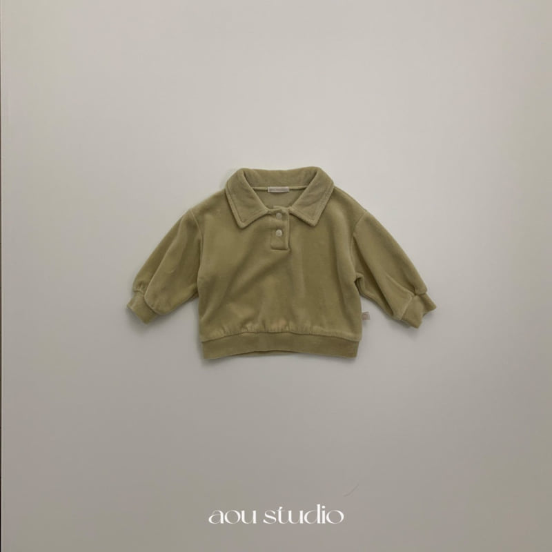 Aou Studio - Korean Baby Fashion - #smilingbaby - Velo Collar Sweatshirt