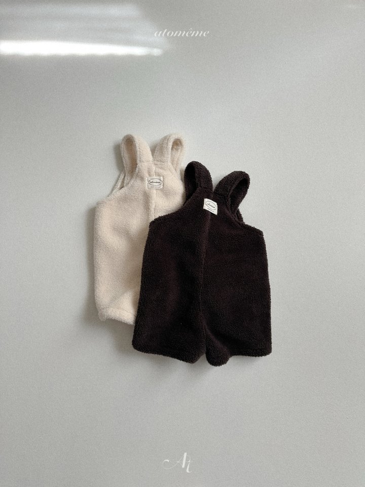 Atomeme - Korean Baby Fashion - #babyboutique - Fleece Overalls - 8