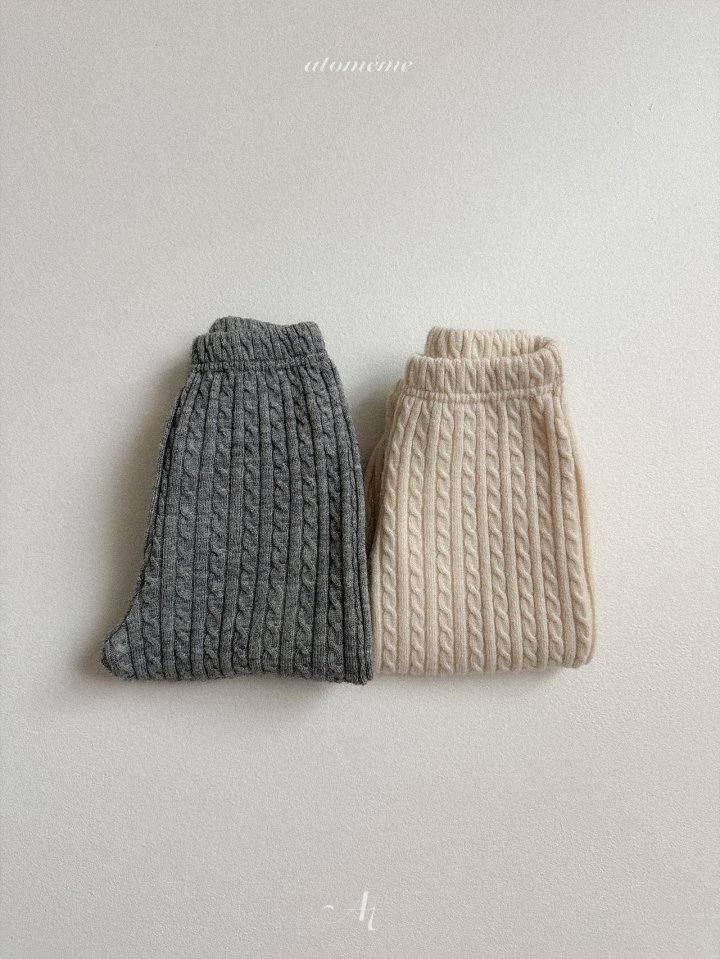 Atomeme - Korean Baby Fashion - #smilingbaby - May Knit Pants - 4