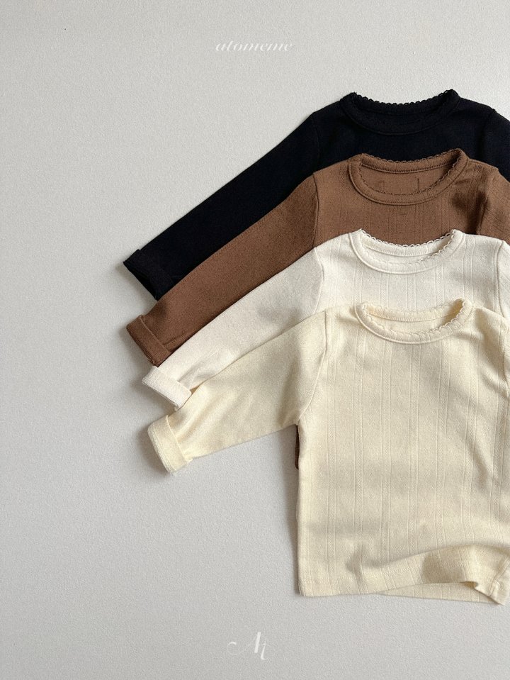 Atomeme - Korean Baby Fashion - #babyboutique - Eyelet Tee - 3