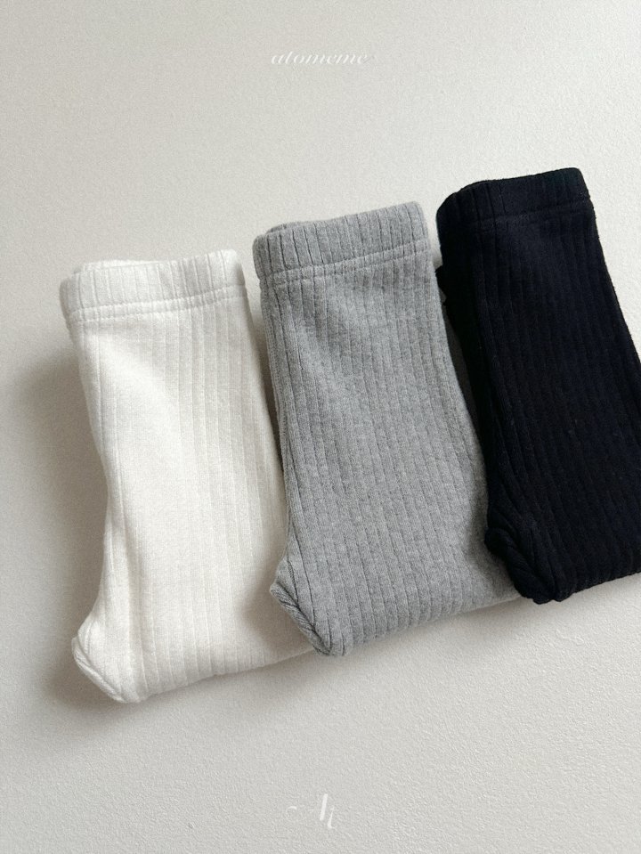 Atomeme - Korean Baby Fashion - #babyboutiqueclothing - Winter Ribbed Leggings - 4