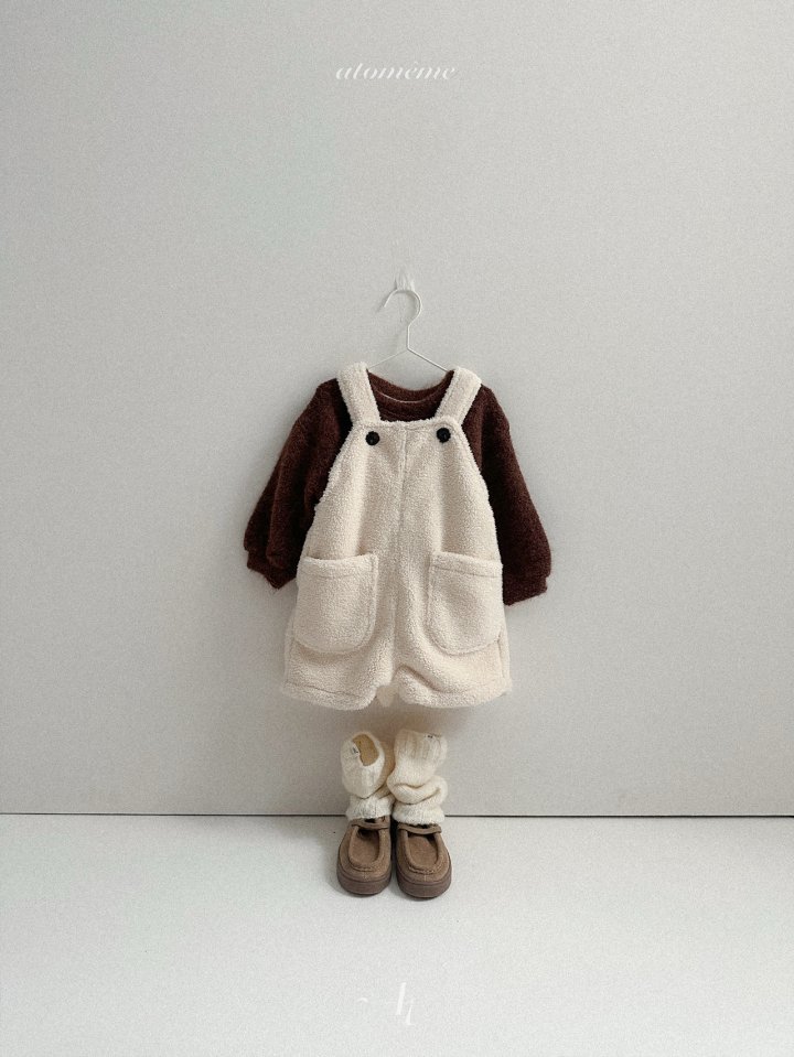 Atomeme - Korean Baby Fashion - #babyfashion - Fleece Overalls - 11