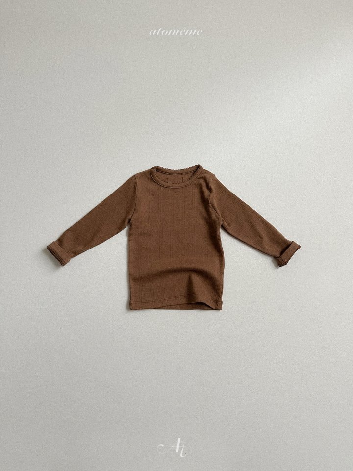 Atomeme - Korean Baby Fashion - #babyfashion - Eyelet Tee - 6
