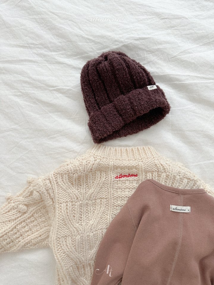 Atomeme - Korean Baby Fashion - #babyfever - Creamy Beanie - 12