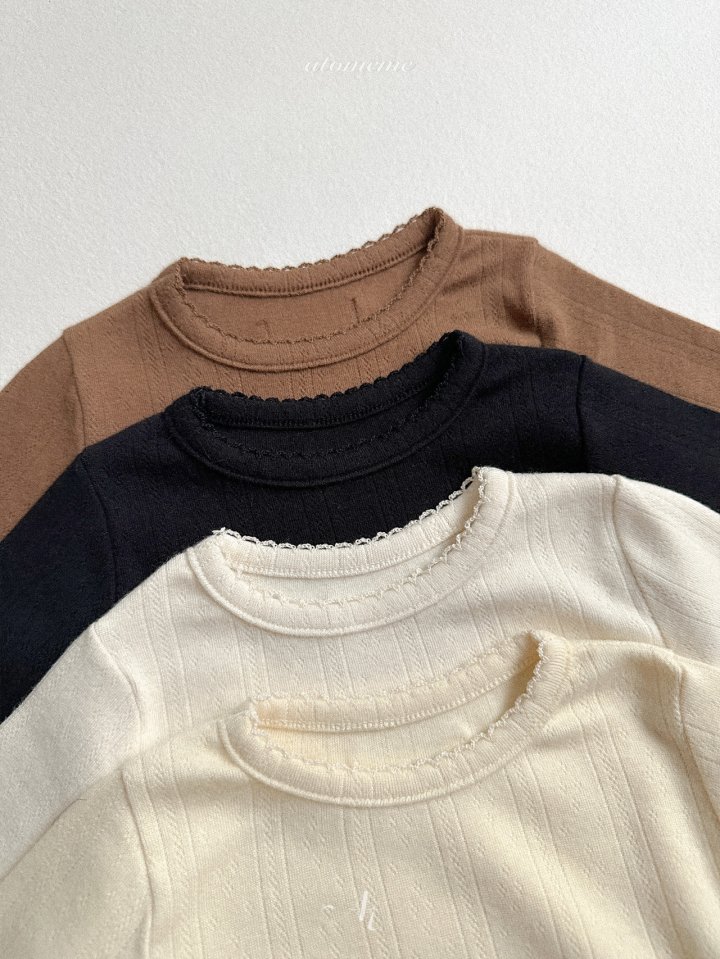 Atomeme - Korean Baby Fashion - #babygirlfashion - Eyelet Tee - 8