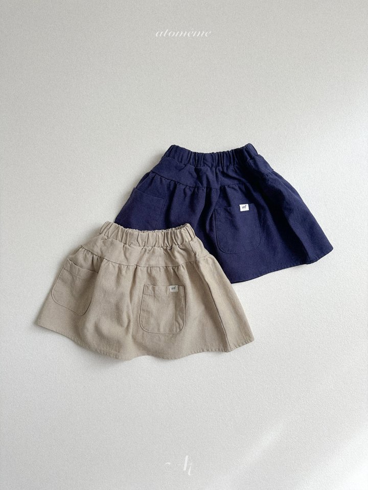Atomeme - Korean Baby Fashion - #babygirlfashion - Pocket Skirt - 3
