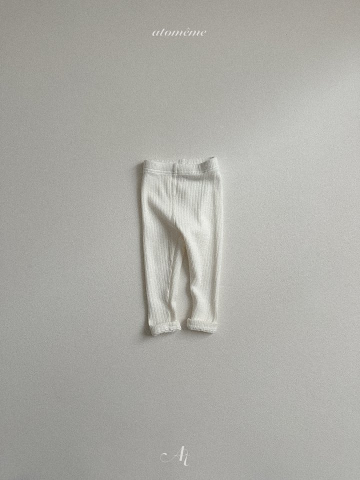 Atomeme - Korean Baby Fashion - #babygirlfashion - Winter Ribbed Leggings - 7